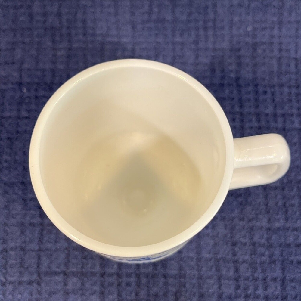 Vintage Walt Disney World Castle "DAD" White Milk Glass Footed Pedestal Mug EUC! - Picture 4 of 6